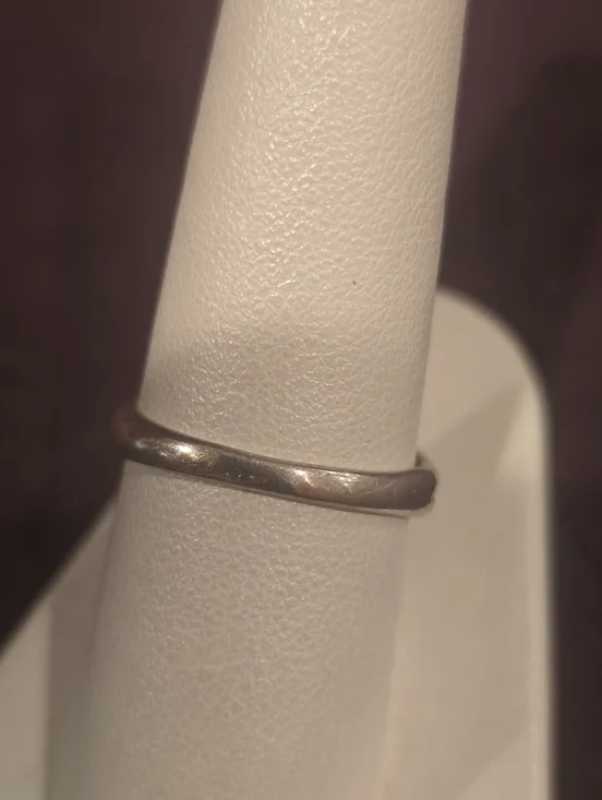 Sterling Jet/Onyx And Mother Of Pearl Ring Size 8 By ABN - Picture 3 of 5